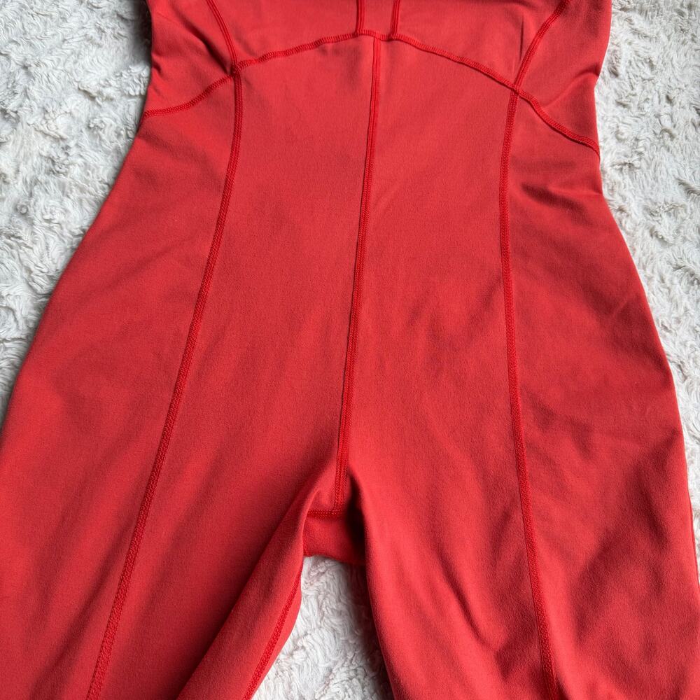 FP movement side to side performance onesie jumpsuit coral red free people S‎ - Picture 8 of 17